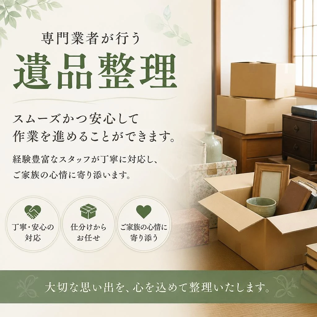 専門業者による徹底したサポート