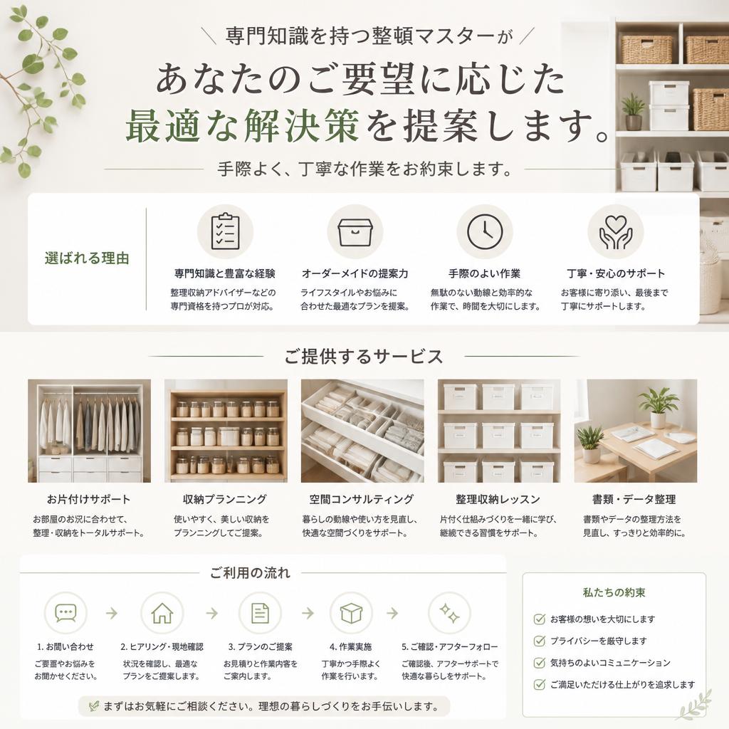整頓マスターによる対応